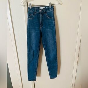 Cotton On Dark Blue High-Rise Skinny Jeans